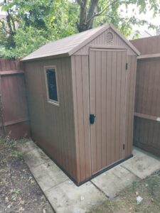 AB Handyman's work - garden shed fitting